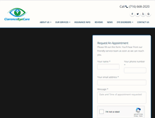 Tablet Screenshot of clarenceeyecare.com